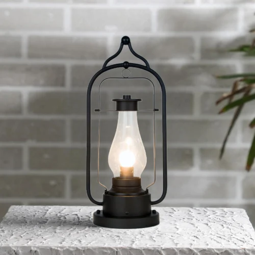 Antique Aluminum Die Casting IP44 Waterproof Outdoor Gate Light Lamp for Home Gate, Main Gate, Garden Boundary Pillars, Terrace & Entryways – E27 Bulb, Easy Installation, 110V-240V by ELSEWEDY