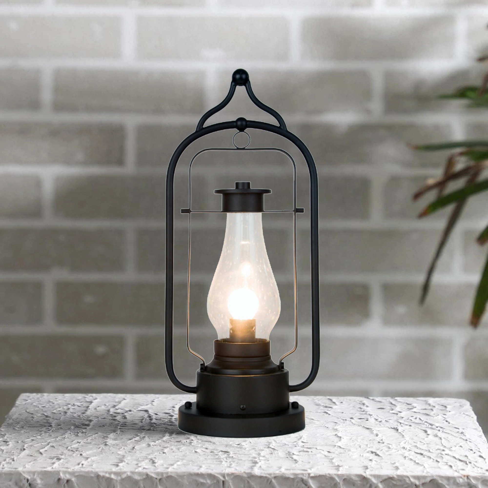 Antique Aluminum Die Casting IP44 Waterproof Outdoor Gate Light Lamp for Home Gate, Main Gate, Garden Boundary Pillars, Terrace & Entryways – E27 Bulb, Easy Installation, 110V-240V by ELSEWEDY