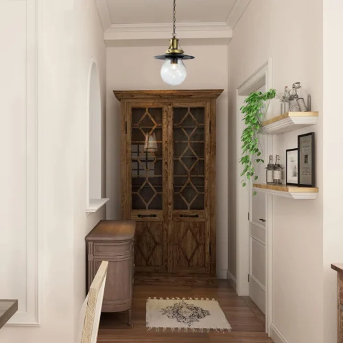 Outdoor E27 Pendant Light, Outdoor Hanging Lights in Yellow Golden Finish with Bubble Glass Design, Waterproof Exterior Hanging Lantern Outdoor Chandelier for Gazebo, Porch, Patio, Hallway, Entryway 2165-1H-ELSEWEDY - Image 3
