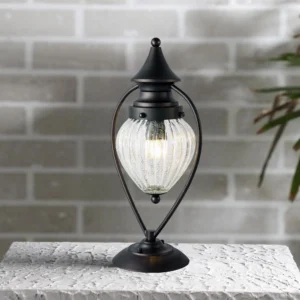 Outdoor Gate Lights - Waterproof & Rust-Resistant Lamp Post Fixtures | IP44 E27 Base | Shahi Design for Garden, Home, Farmhouse, Resort | ELSEWEDY Quality (Bulb Not Included)