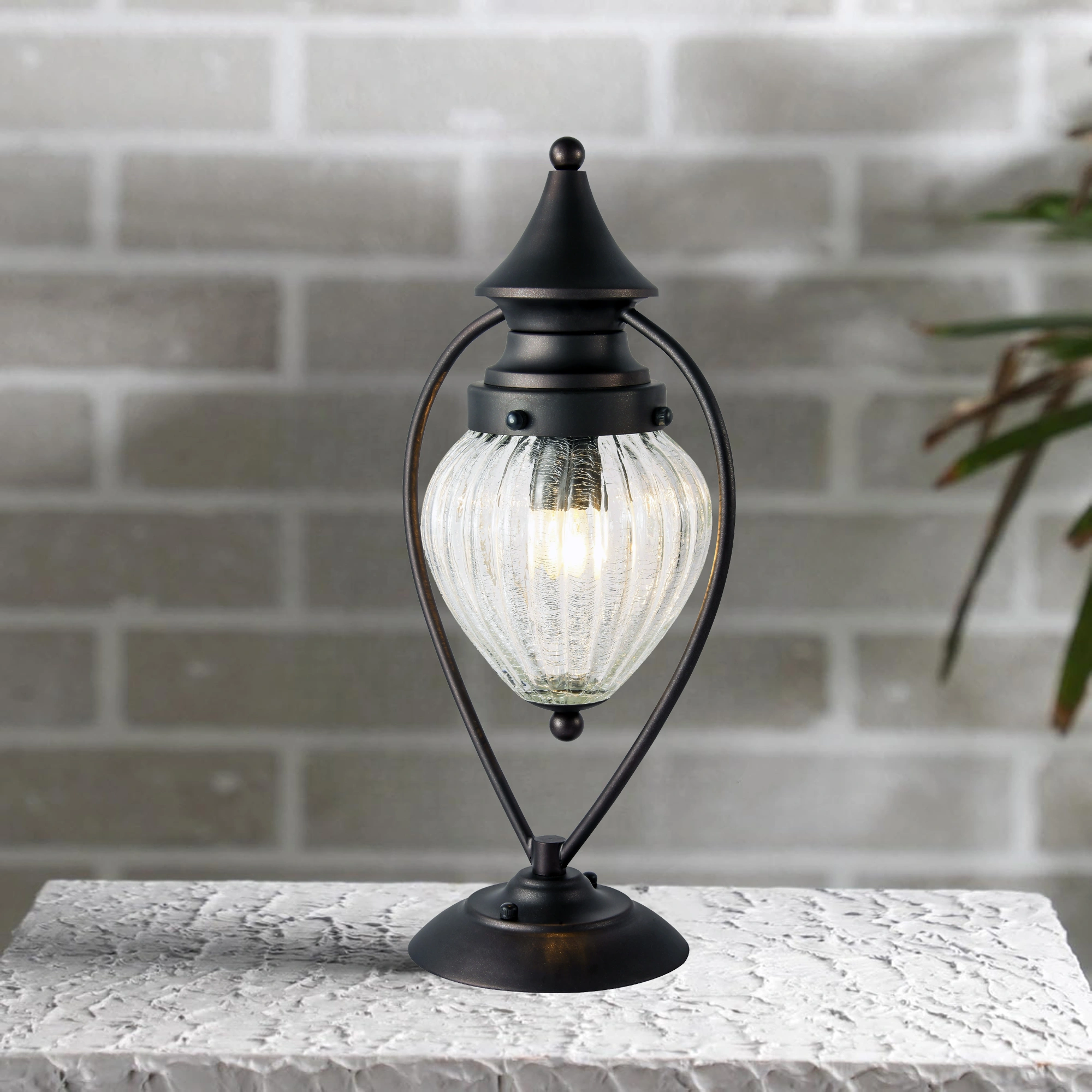 Outdoor Gate Lights - Waterproof & Rust-Resistant Lamp Post Fixtures | IP44 E27 Base | Shahi Design for Garden, Home, Farmhouse, Resort | ELSEWEDY Quality (Bulb Not Included)