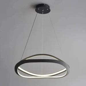LED Pendant Light Dining Table Pendant Light Modern Pendant Light Adjustable Pendant Light Black Color Pendant Light Dining Room Kitchen, Living Room, Office Lamp 24022-800-BK-ELSEWEDY