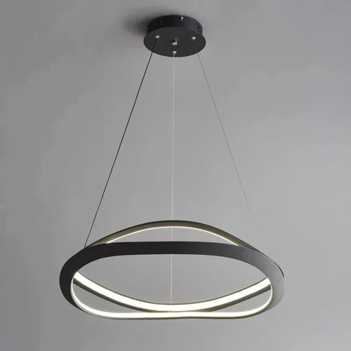 LED Pendant Light Dining Table Pendant Light Modern Pendant Light Adjustable Pendant Light Black Color Pendant Light Dining Room Kitchen, Living Room, Office Lamp 24022-800-BK-ELSEWEDY