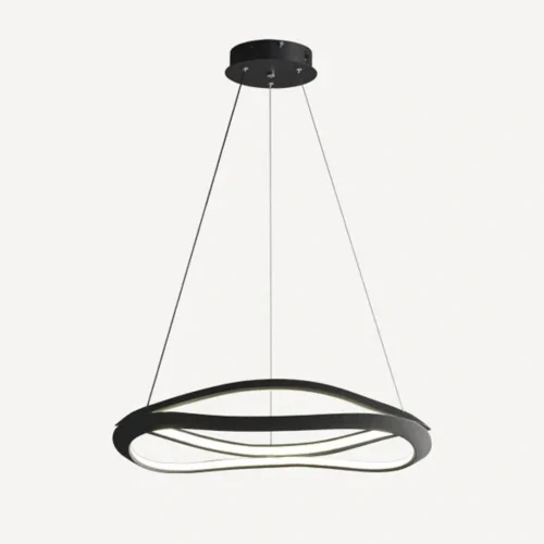 LED Pendant Light Dining Table Pendant Light Modern Pendant Light Adjustable Pendant Light Black Color Pendant Light Dining Room Kitchen, Living Room, Office Lamp 24022-800-BK-ELSEWEDY - Image 3