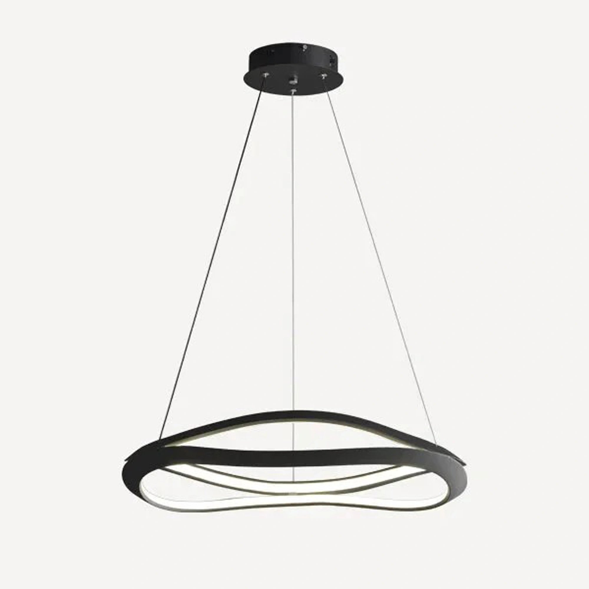 LED Pendant Light Dining Table Pendant Light Modern Pendant Light Adjustable Pendant Light Black Color Pendant Light Dining Room Kitchen, Living Room, Office Lamp 24022-800-BK-ELSEWEDY - Image 3