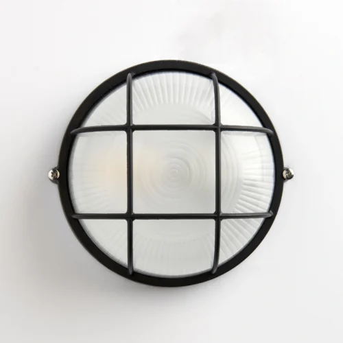 Round Bulkhead Light E27 Lamp – Nautical Aluminum Wall Sconce, IP54 Waterproof Outdoor & Indoor Wall Light – Retro Industrial Design for Garden, Shed, Workshop, Patio & Garage – Egylux 3011SB-EGX - Image 2