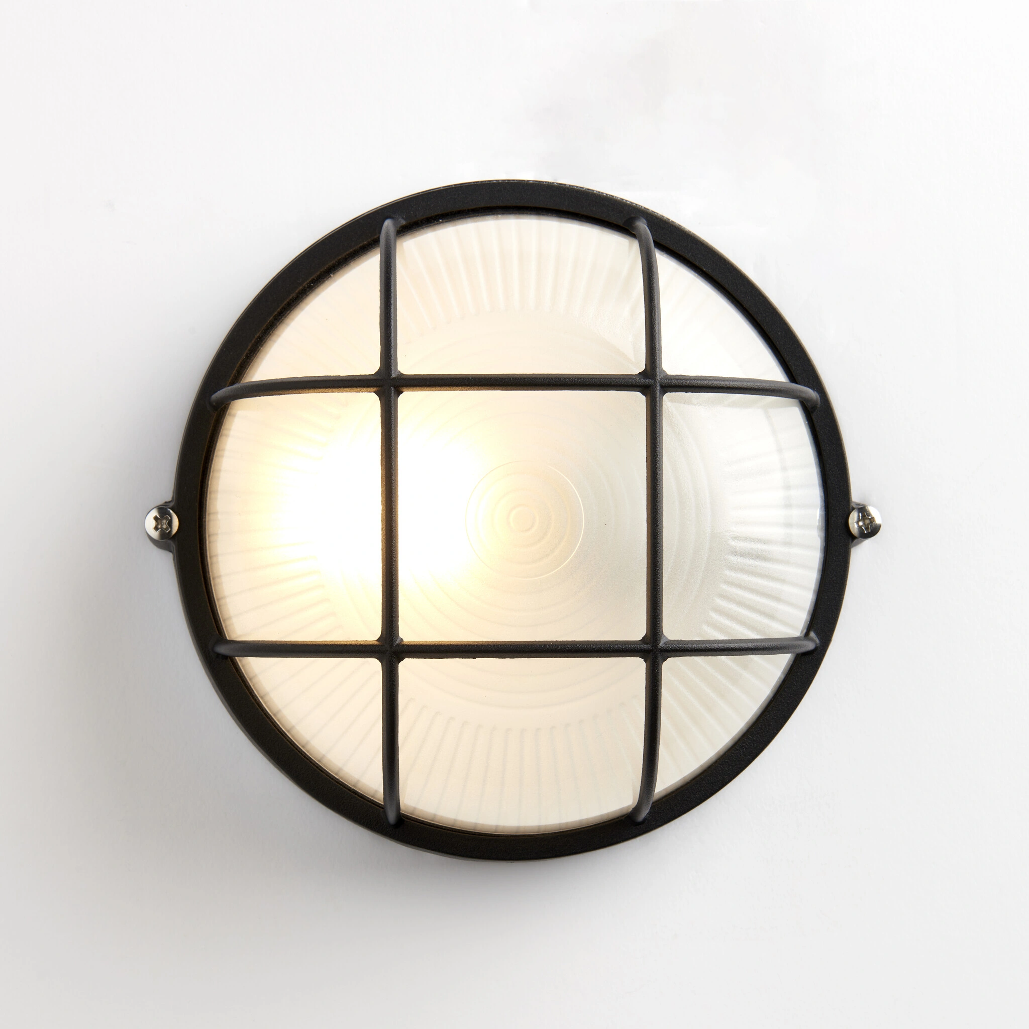 Round Bulkhead Light E27 Lamp – Nautical Aluminum Wall Sconce, IP54 Waterproof Outdoor & Indoor Wall Light – Retro Industrial Design for Garden, Shed, Workshop, Patio & Garage – Egylux 3011SB-EGX