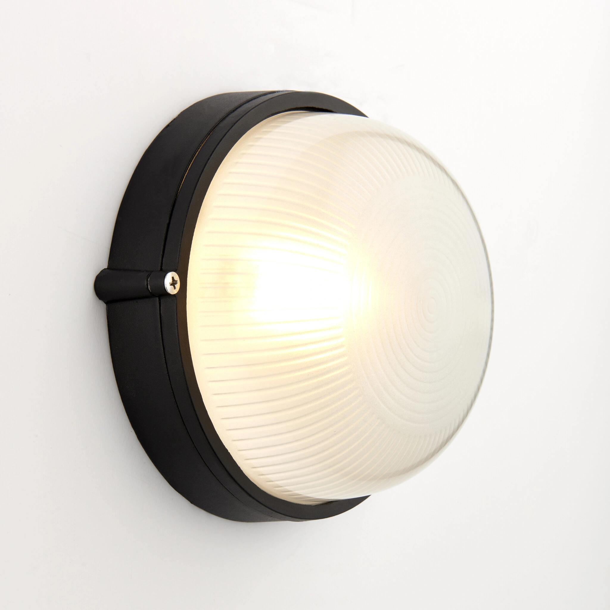Wall Light Bulkhead Light Round Die-Cast Aluminum Wall/Ceiling Lamp | E27 Surface-Mounted IP54 Waterproof | White Outdoor/Indoor Light Fixture Γ19cm | Egylux 3012SB-EGX - Image 2