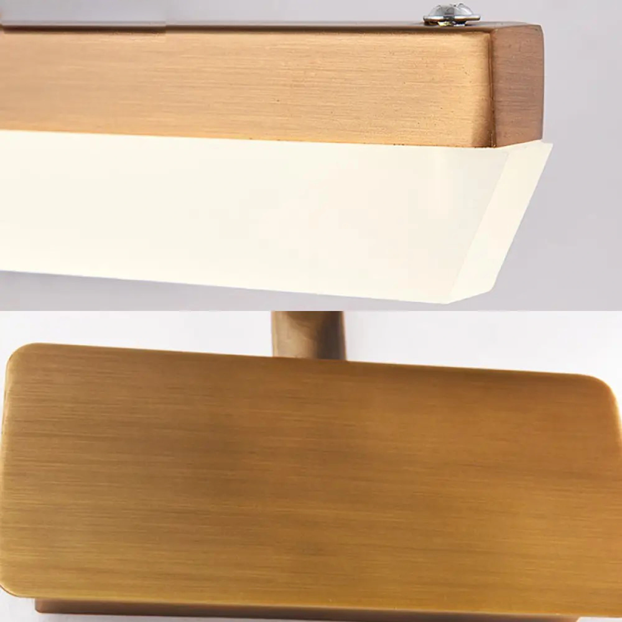 Gold Bathroom Light Fixtures Over Mirror 20W 180° Rotatable Dimmable Vanity Light Bar, Brushed Gold Bathroom Vanity Lights Above Gold Color Body 5003/L-Elsewedy - Image 3
