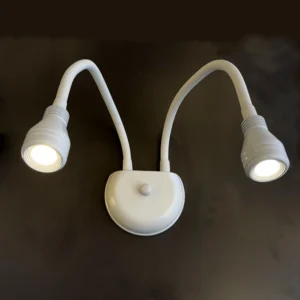Bedside Reading Wall Light, AC85-265V LED Flexible Gooseneck Reading Study Bed Lamp OFF/ON Switch Bedroom, Living Room, Study Room(3000K Warm White-2*3W) Elsewedy 64-25C-SPOTLIGHT