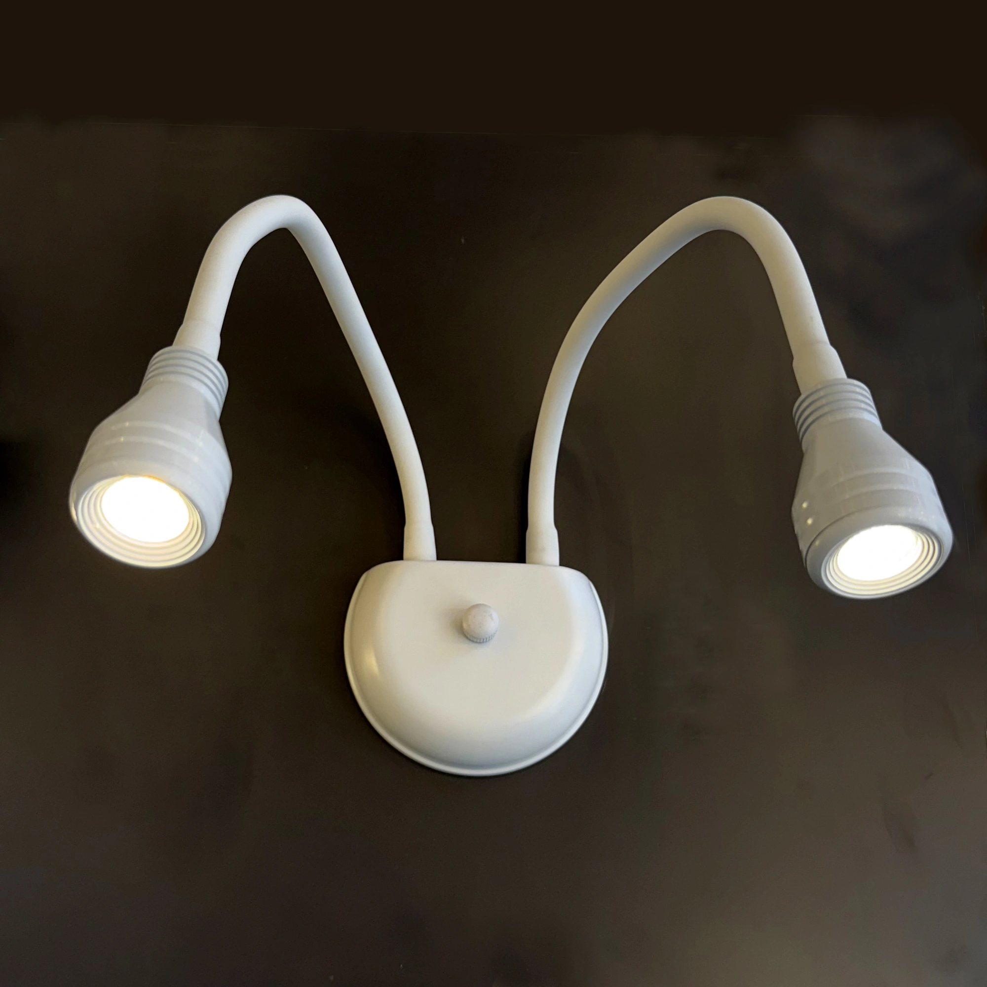Bedside Reading Wall Light, AC85-265V LED Flexible Gooseneck Reading Study Bed Lamp OFF/ON Switch Bedroom, Living Room, Study Room(3000K Warm White-2*3W) Elsewedy 64-25C-SPOTLIGHT