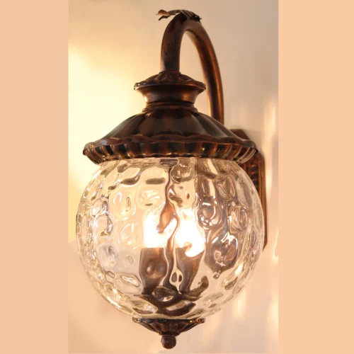 Exterior Wall Lantern Sconce, Aluminum Glass Waterproof IP44 Wall Sconce, Retro Creativity Balcony Wall Lamp Light, for Front Door, Entry, Porch, Patio E14 8177-2WL-ELSEWEDY - Image 3