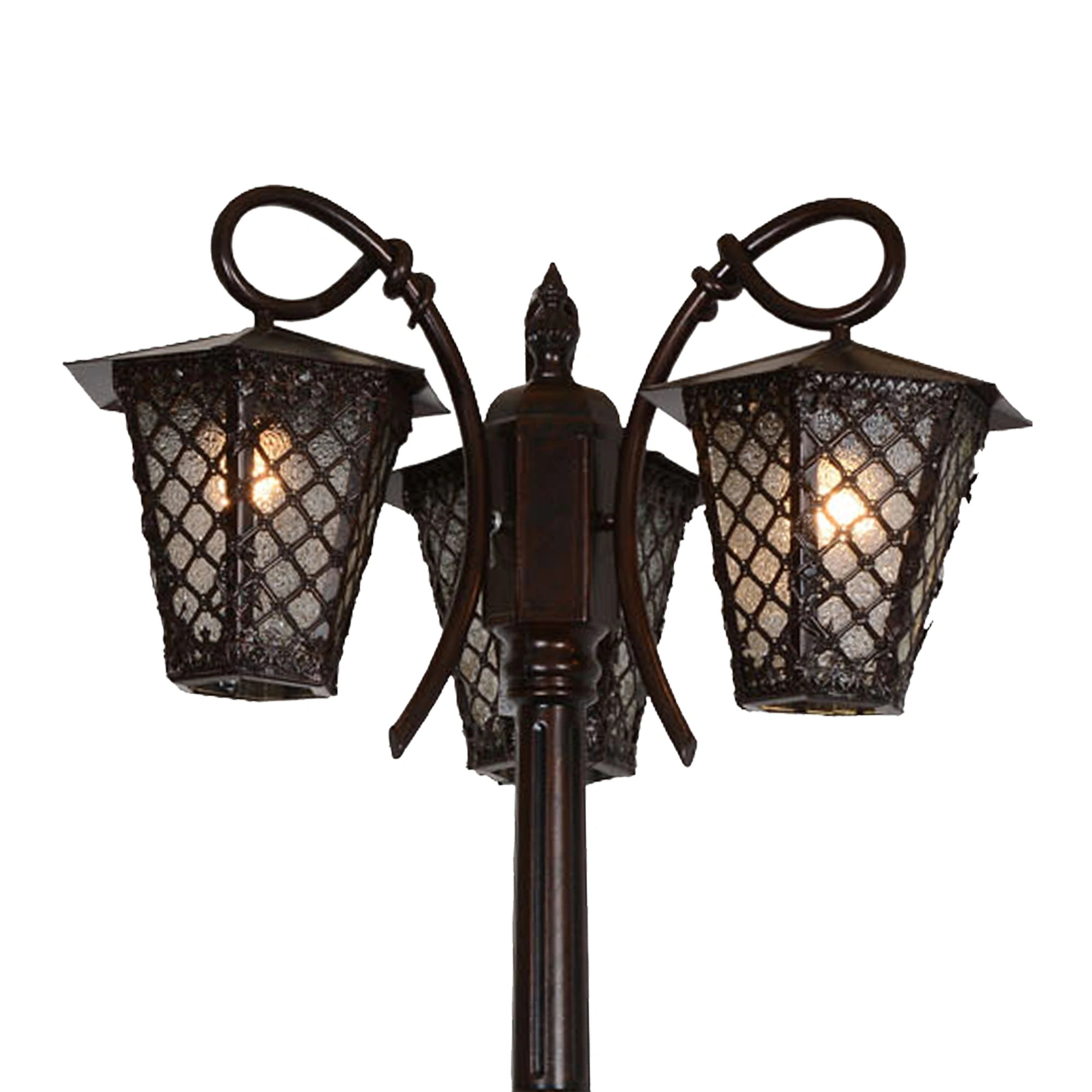 Elsewedy Outdoor Pole Light - 3-Head Surface-Mount Post Combination | LED Landscape Lamp Post Lighting for Backyard, Patio, Garden, Walkway Fits 3 x E27 Base Bulbs (Not Included) - Image 3