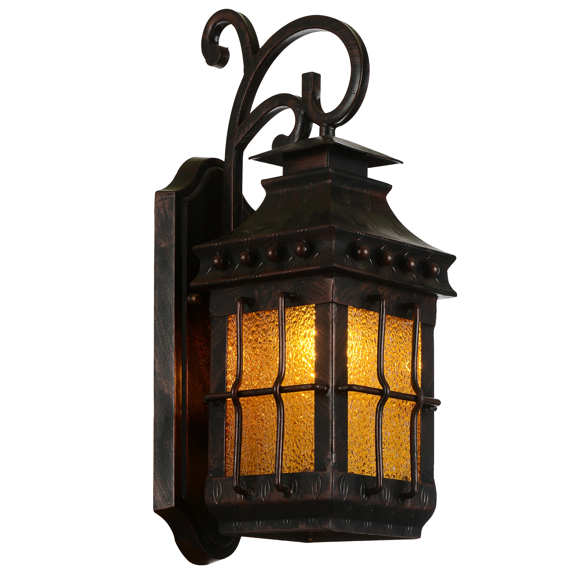 Extra Large Dusk to Dawn Outdoor Wall Light, Modern Exterior Front Porch Lights, Waterproof Brown Black Wall Scones, Anti-Rust E27 Socket Wall Mount Lighting for Patio Entryway Garage IP44 E27 9091-1WS-ELSEWEDY - Image 3