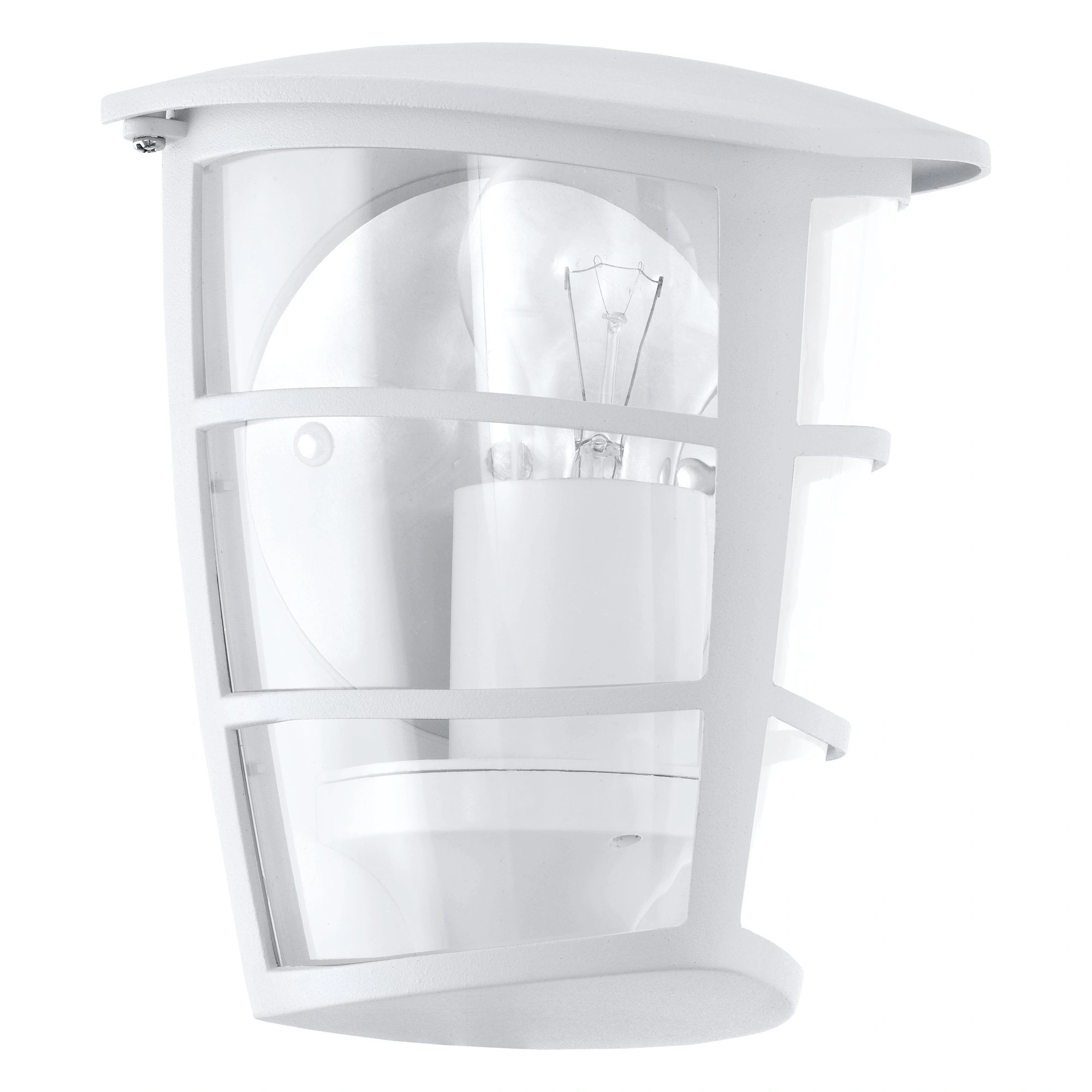 Eglo Wall Light Fitting, Flush Mount for Wall or Ceiling, E27 Lamp, Aluminum Housing, Water-Proof for Outdoor, White Finish ALORIA 93403-EGLO - Image 3