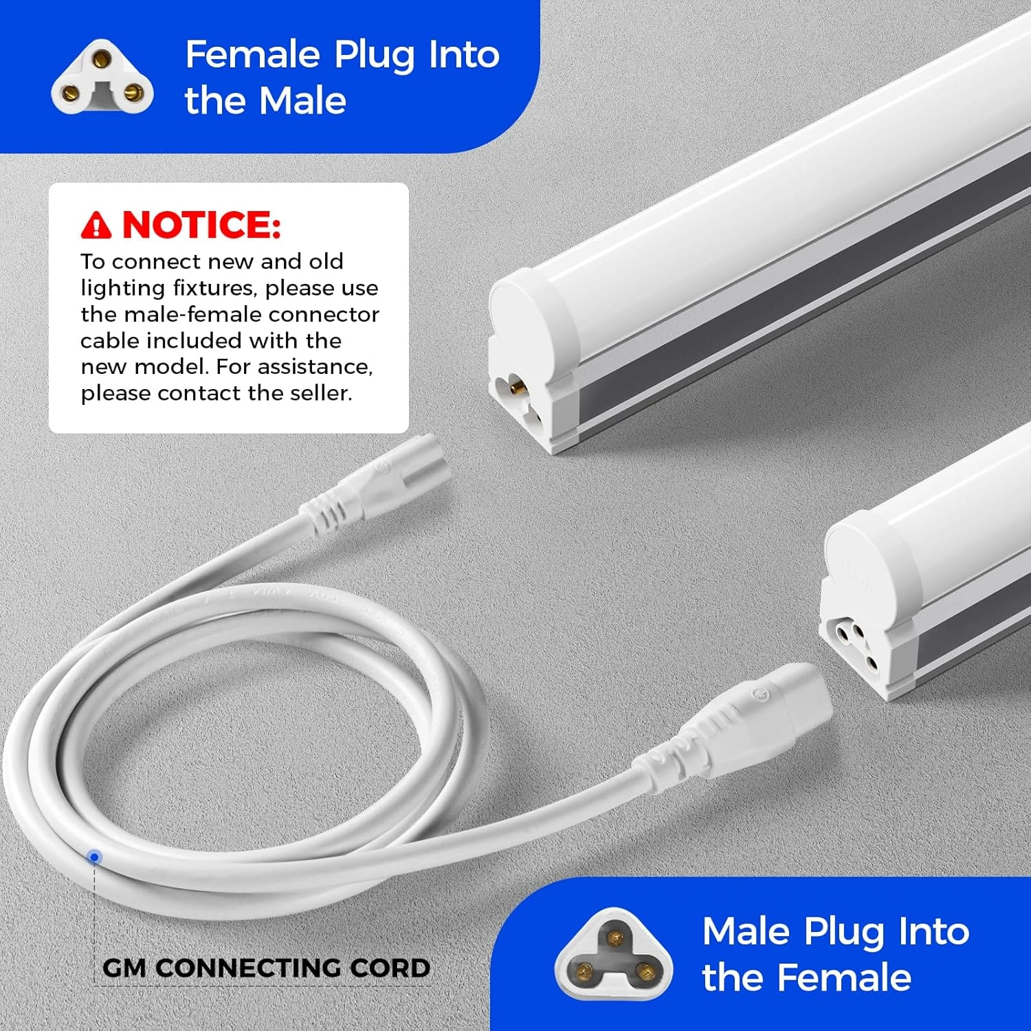 Led Batten Light 4ft 120cm, T5 Led Tube Lights, 1800lm 18W 3000K-6500K Super Bright, Day White-Warm White- LED Garage Workshop Lighting, Wall and Ceiling Batten Lights 18W-T5-ELSEWEDY