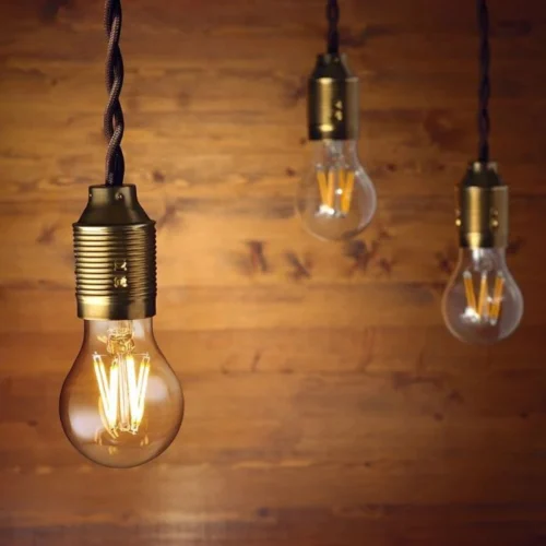 Classic E27 Screw Bulb, Vintage E27 LED Light Bulbs,A60 6.5W Edison Screw Bulb, Filament Light Bulbs, Warm White 2700K, 350LM, Equivalent 35W, Decorative Light Bulbs, AC230V, Elsewedy A60-6.5W/E27 - Image 2