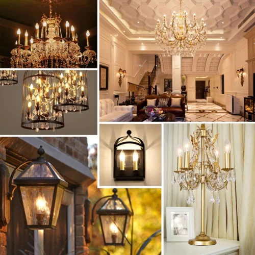 E14 LED Candle Bulbs, C35 6.5W LED Filament Bulbs 40W Incandescent Equivalent, White, Warm White, Amber C35-6.5W - Image 2