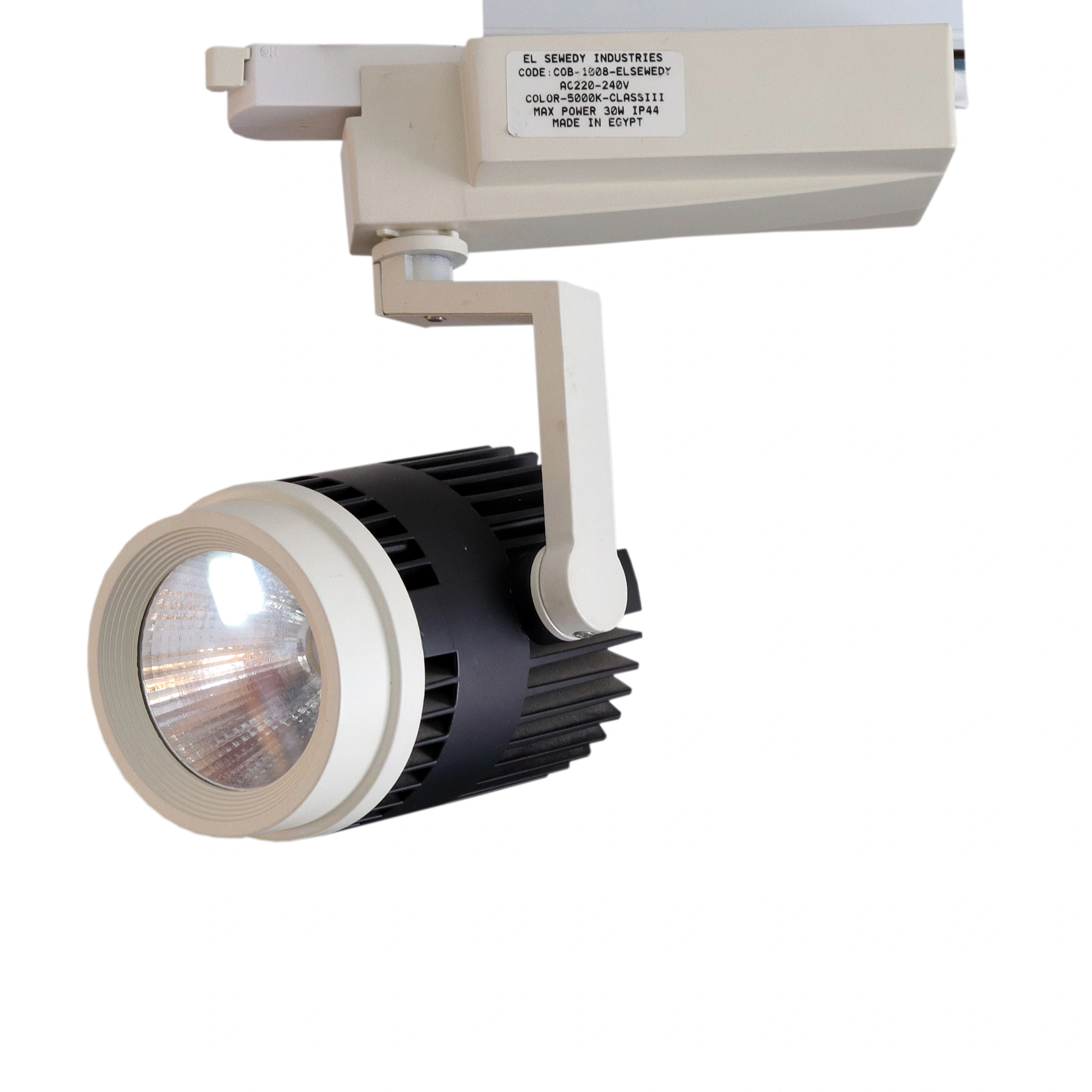 Led Track Lighting Head 30w Track Light 5000K Head Ceiling Spotlight Fixtures White Track Lighting Head for Accent Task Art, Flicker Free COB-1008-Elsewedy - Image 2