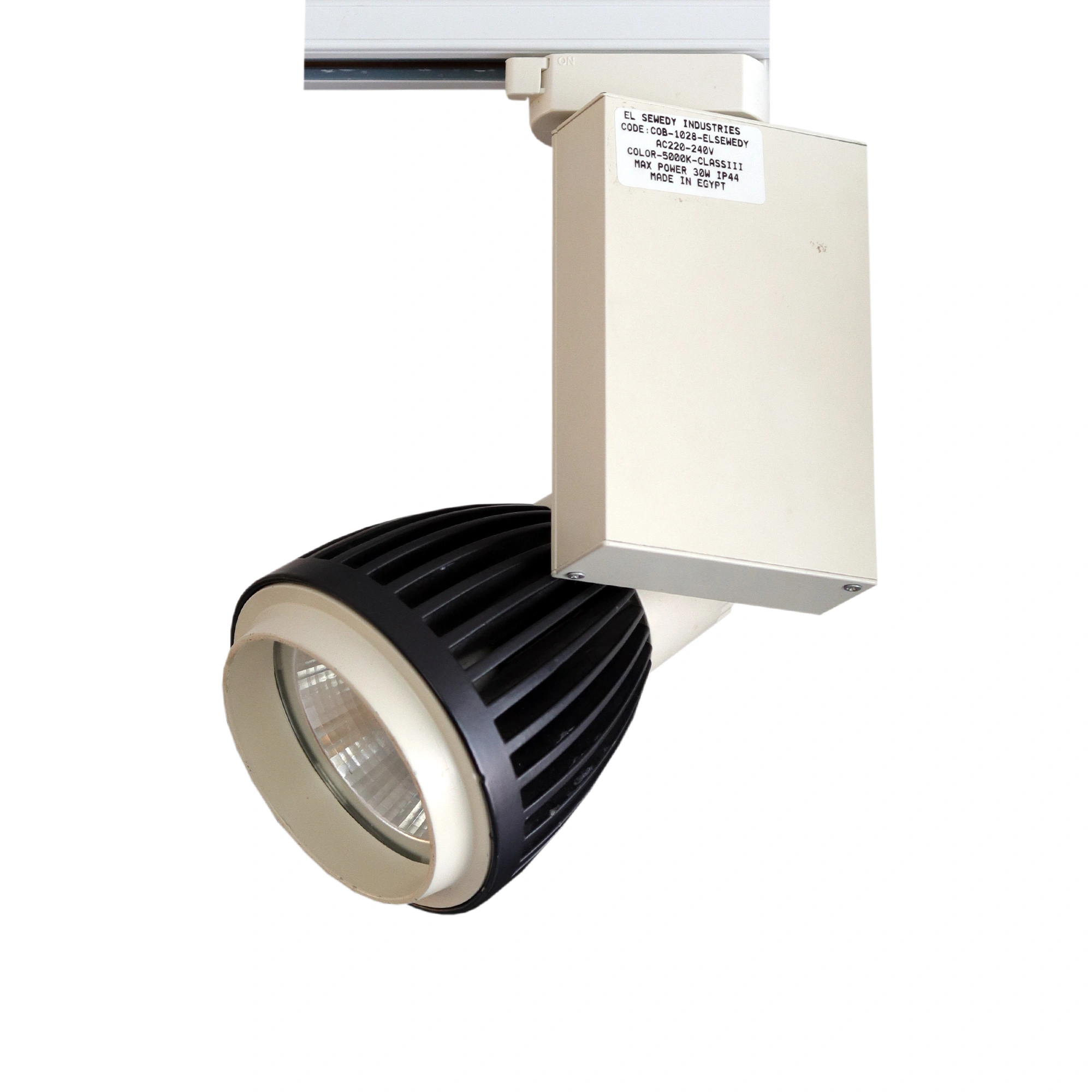 Led Track Lighting Head 30w Track Light 5000K Head Ceiling Spotlight Fixtures White Track Lighting Head for Accent Task Art, Flicker Free COB-1028-Elsewedy - Image 2
