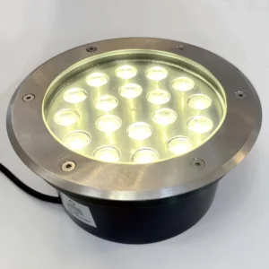Garden Buried Light Outdoor – 18W Warm White 3000K | IP67 Waterproof In-Ground Light | Model D4069 by Elsewedy | Size Ø20 x 9 cm | Landscape, Pathway, Driveway Lighting