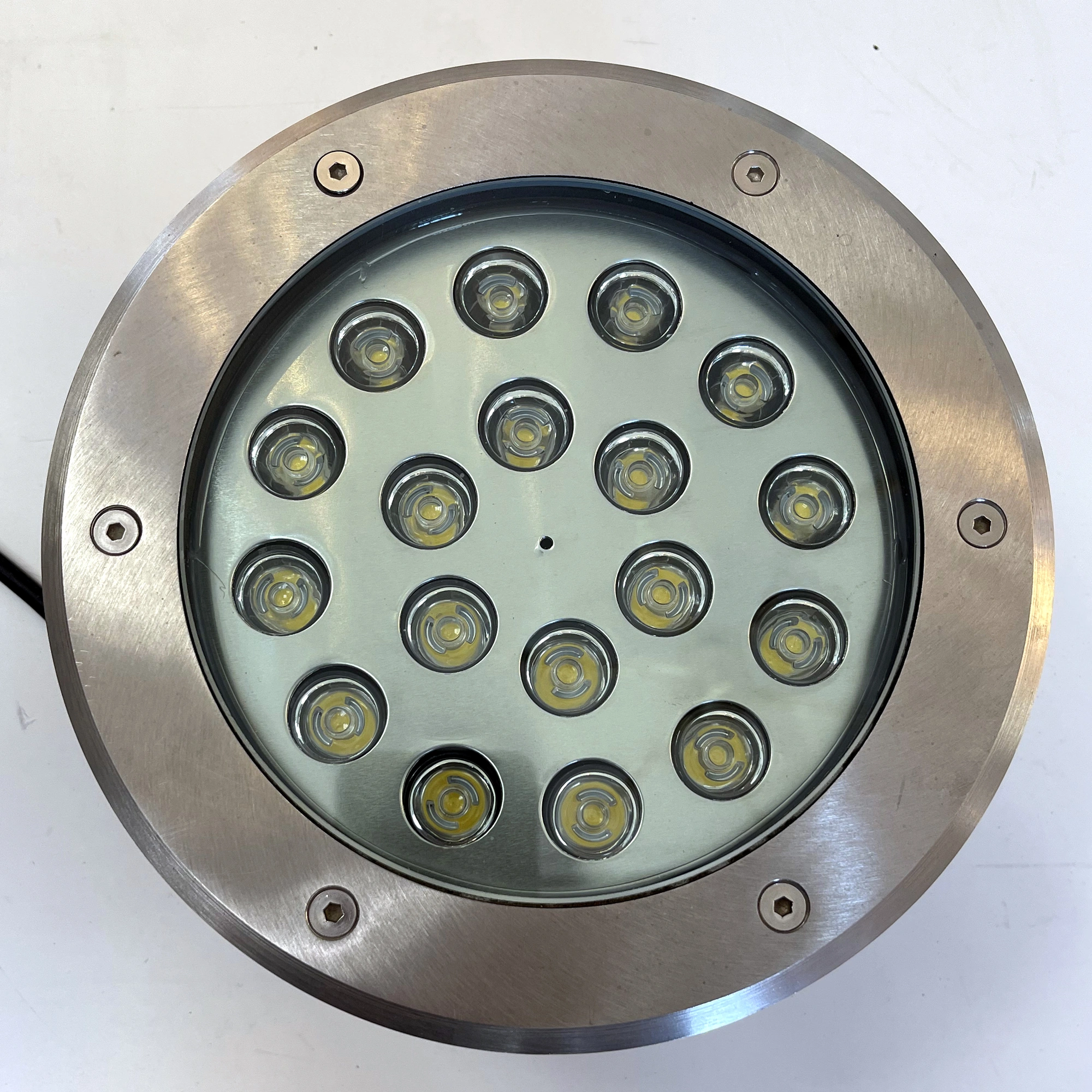 Garden Buried Light Outdoor – 18W Warm White 3000K | IP67 Waterproof In-Ground Light | Model D4069 by Elsewedy | Size Ø20 x 9 cm | Landscape, Pathway, Driveway Lighting - Image 2