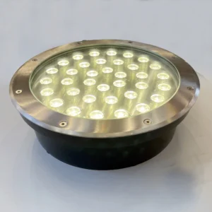 Garden Buried Light Outdoor – 36W Warm White LED (3000K) | Inground Landscape Light | D4071-Elsewedy | Ø30 x 10 cm | Waterproof Driveway & Pathway Lighting