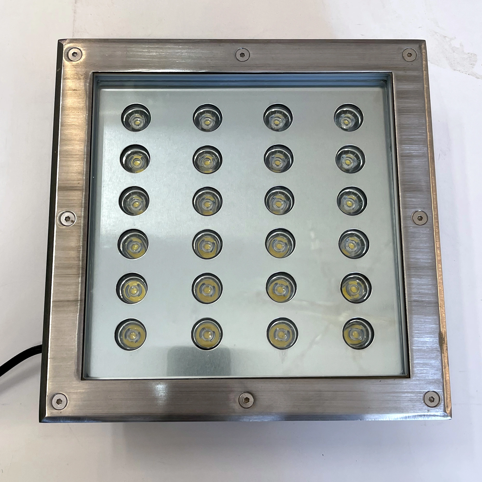 Garden Buried Light Outdoor Square Warm White 24W 3000K LED Landscape Lighting – Model D4074-1-Elsewedy, 20 x 9 cm - Image 2