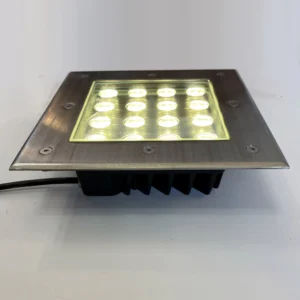 Garden Buried Light Outdoor Square 16W | Warm White 3000K In-Ground LED Light | IP67 Waterproof Landscape Driveway Uplight | D4074-Elsewedy | 18x9 cm LED Outdoor Lighting Fixture
