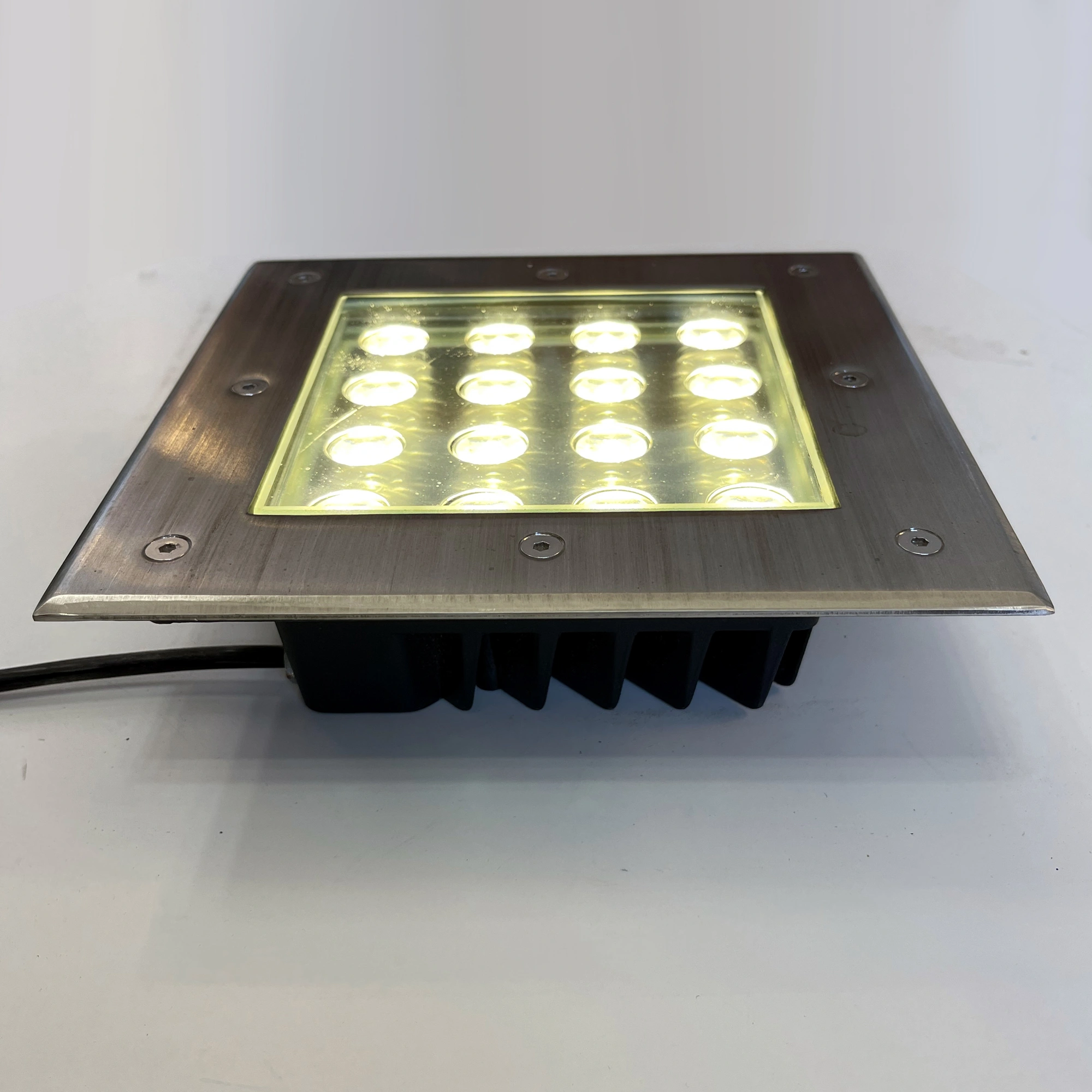 Garden Buried Light Outdoor Square 16W | Warm White 3000K In-Ground LED Light | IP67 Waterproof Landscape Driveway Uplight | D4074-Elsewedy | 18x9 cm LED Outdoor Lighting Fixture