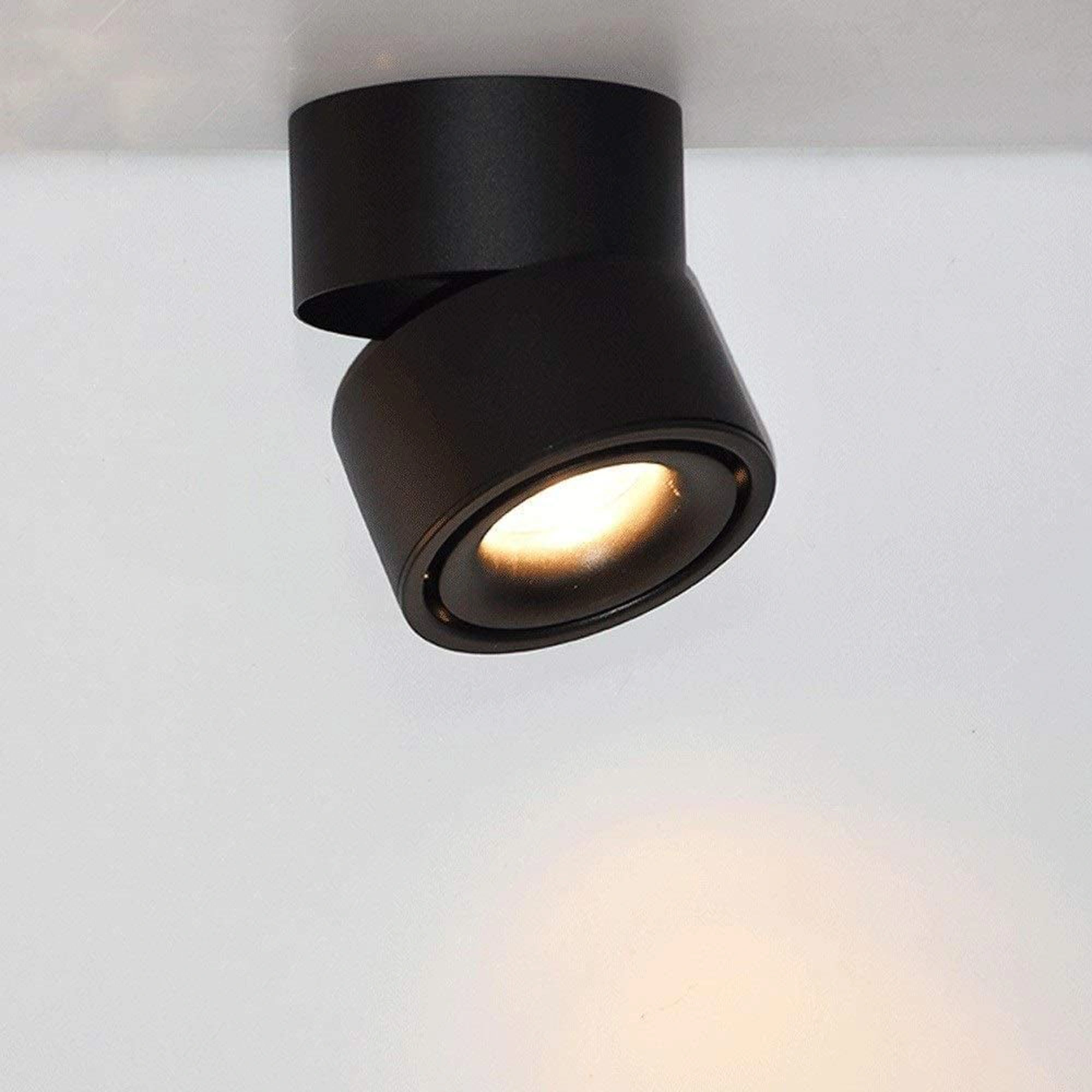 12W LED Ceiling Spotlight – 360° Adjustable Surface Mounted COB Light for Indoor Use – Modern Rotatable Light – Warm White | سبوت لايت سقفي LED بقوة 12 واط – قابل للتعديل 360 درجة – إضاءة COB مثبتة على السطح - Image 5
