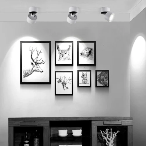 12W LED Ceiling Spotlight – 360° Adjustable Surface Mounted COB Light for Indoor Use – Modern Rotatable Light – Cool White | سبوت لايت سقفي LED بقوة 12 واط – قابل للتعديل 360 درجة – إضاءة COB مثبتة على السطح - Image 4