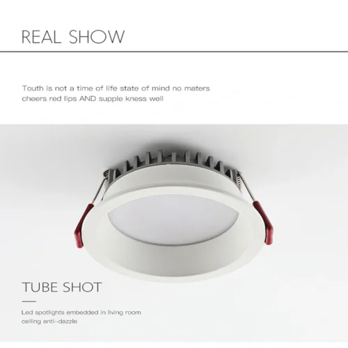 Ceiling Spotlight 24W LED Recessed Spot Lighting Indoor Flush Mount Ceiling Downlight, Directional Spotlights Accent Lamps for Gallery Picture Display Commercial Household Dow-24 - Image 3