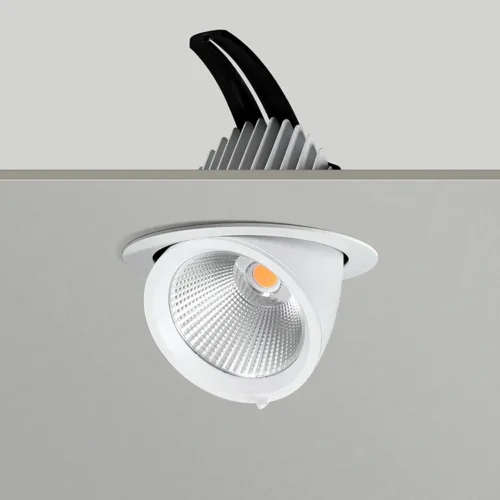 High Color Rendering 20W 6000K Clothing Store Led Spotlights, Adjustable COB Trunk Lights, Storefront Recessed Ceiling Lights, Commercial Shop Lamps Elsewedy ES-0119