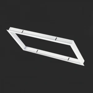 2x2FT Recessed Frame Kit for LED Panel Light, Aluminum Bracket Kit for 60×60cm LED Flat Panel, Drop Ceiling Push Frame for 2′x2′ Ceiling Light Fixtures – FRAME-60X60-PUSH