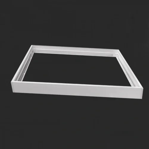 2x2FT Surface Mount Kit for LED Panel Light – Aluminum Mounting Bracket Frame for 60x60cm Flat Panel, Drop Ceiling Light Fixture Mount, FRAME-SURFACE-60X60
