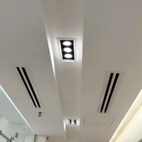 Square White and Black Matte Recessed Spotlight Frame 3xMR16 Fixture Aluminum Frame Recessed Spotlight Including GU10 Socket for LED, Halogen Ceiling Spot Recessed Lights Hole H-700-3-SQ-WH+BK - Image 7