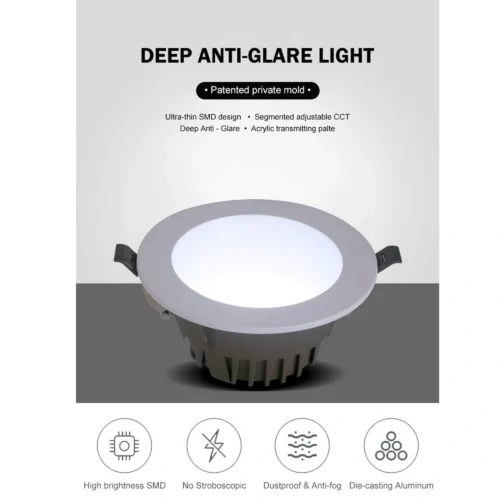 Recessed ceiling downlight 7w/ 10w/ 20w/ 30w, LED Spot Lights, Recessed Downlight Indoor Concentrating Ceiling Lamp 3000K/4000K/6000K Integrated Panel Lighting KTV Background Wall Decorative CRI 85 AC IP65-DOWNLIGHT - Image 8