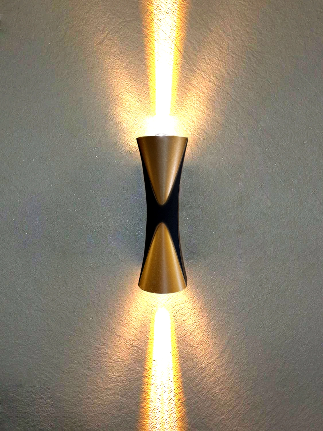 6W LED Outdoor Wall Lamps, Black & Gold up and Down Porch Lights Waterproof IP65 for Outdoor Wall Light, 3000K Outside Lighting for Garage, Front Door K-23108-BK-GD-ELSEWEDY - Image 3