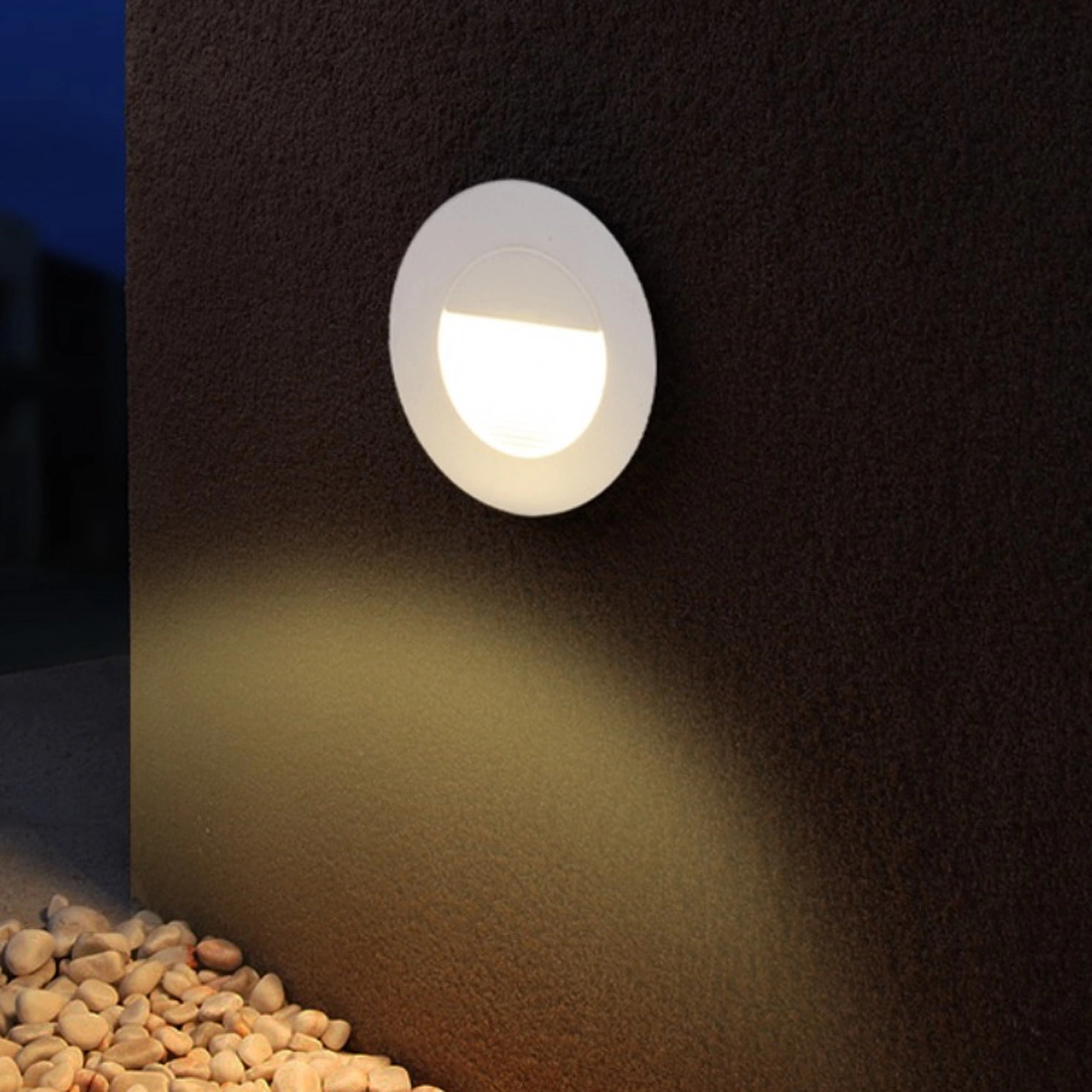 Elsewedy Round LED Step Light 3W – Warm White 3000K | Recessed Indoor & Outdoor Stair Light | IP65 Waterproof | Energy Efficient | Aluminum Body | Wall, Deck, Pathway & Stair Lighting - Image 5