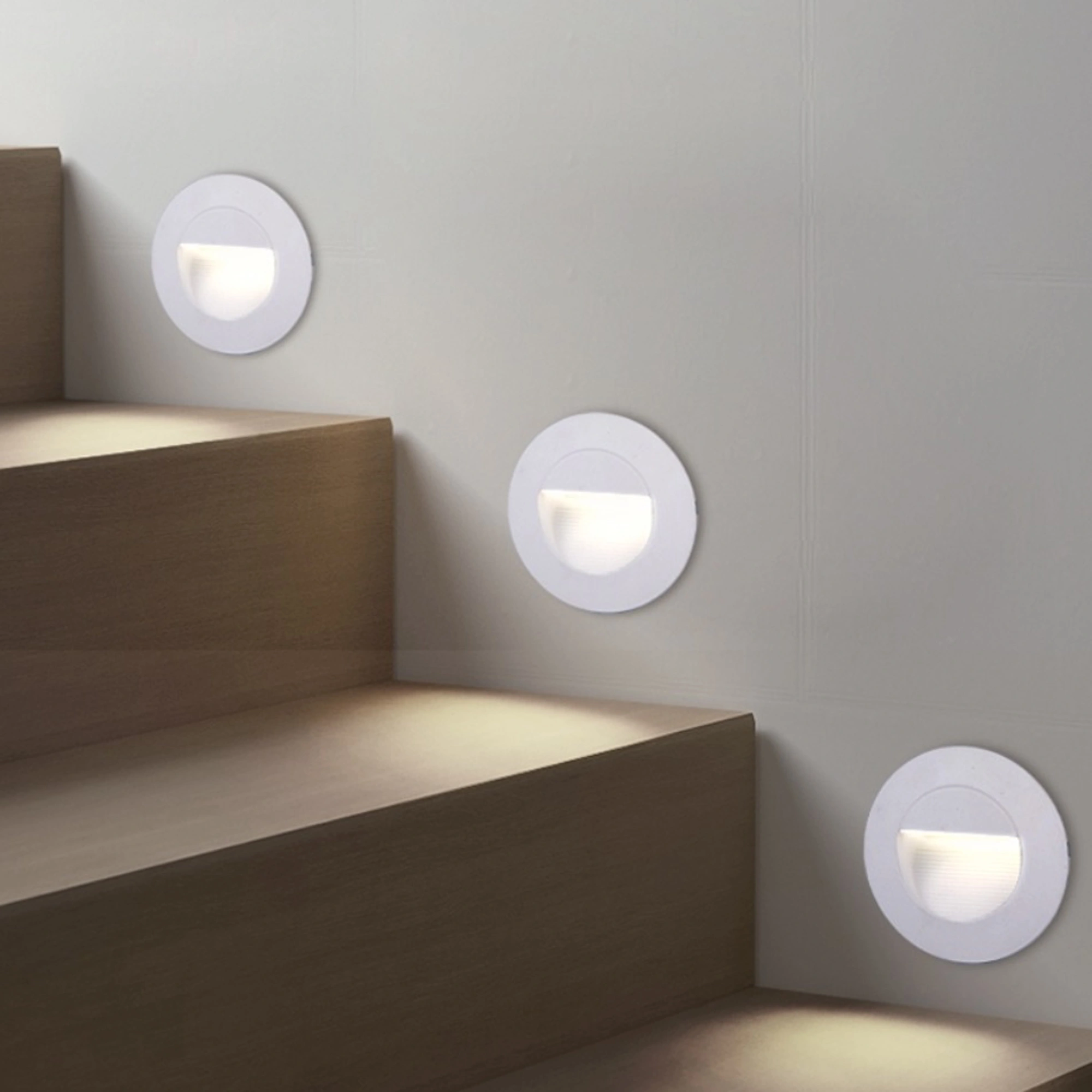 Elsewedy Round LED Step Light 3W – Warm White 3000K | Recessed Indoor & Outdoor Stair Light | IP65 Waterproof | Energy Efficient | Aluminum Body | Wall, Deck, Pathway & Stair Lighting - Image 7