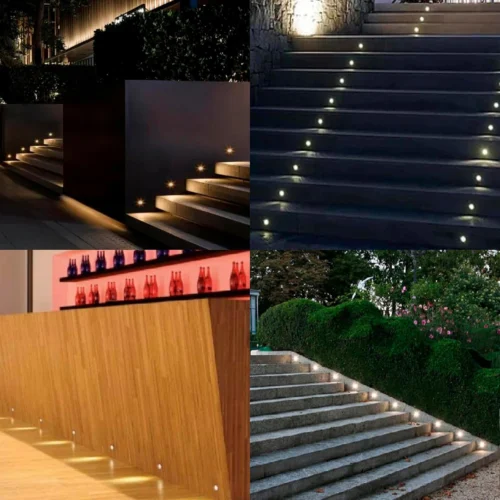 Deck Mini LED Light – 12V-24V DC, IP67 Waterproof – Warm White 3000K – Outdoor Step, Stair & Pathway Lighting – Elsewedy Landscape Accent Light – 1/2/3/4/5 Way Option - Image 6