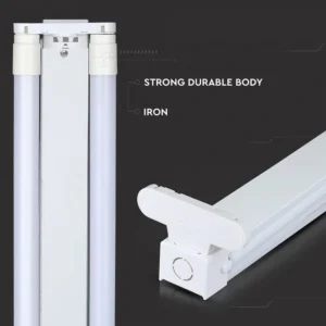 4 FT T8 LED Tube Rod Light Bracket Batten Fitting Single, Double Elsewedy