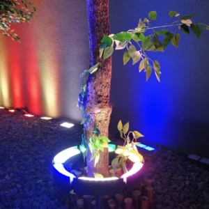 Elsewedy Garden Spike Tree Lights, 12W & 24W LED Spotlights, RGB Outdoor Landscape Lights with Spike, IP65 Waterproof, 1800K, Multi-Color (Red, Blue, Green, Yellow) for Garden, Yard, Lawn