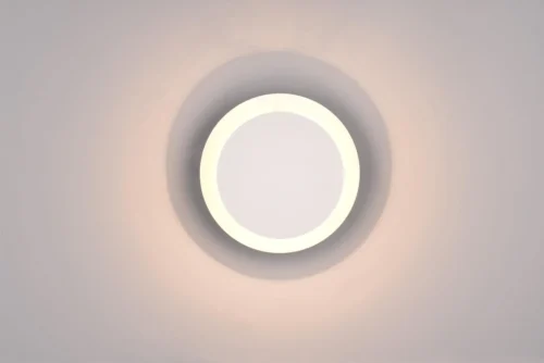 Modern Wall Sconce 29W Outdoor Wall Light, White Light Fixture Versatile Style Wall Lantern for Courtyard/Yard 3000K Warm Lights Round White Outdoor Wall Light X089105-Elsewedy - Image 3