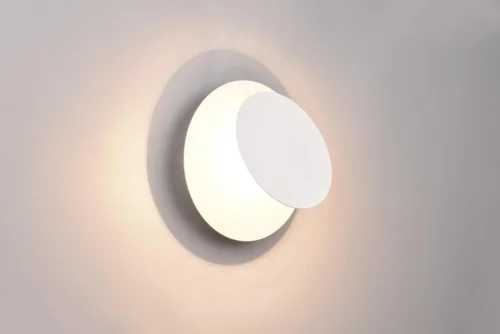Modern Wall Sconce 29W Outdoor Wall Light, White Light Fixture Versatile Style Wall Lantern for Courtyard/Yard 3000K Warm Lights Round White Outdoor Wall Light X089105-Elsewedy - Image 5