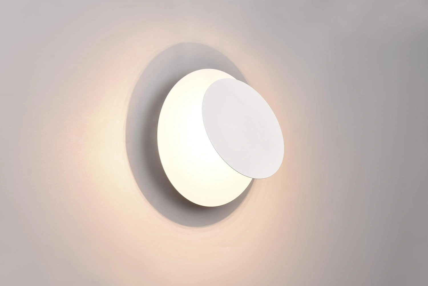 Modern Wall Sconce 29W Outdoor Wall Light, White Light Fixture Versatile Style Wall Lantern for Courtyard/Yard 3000K Warm Lights Round White Outdoor Wall Light X089105-Elsewedy - Image 5
